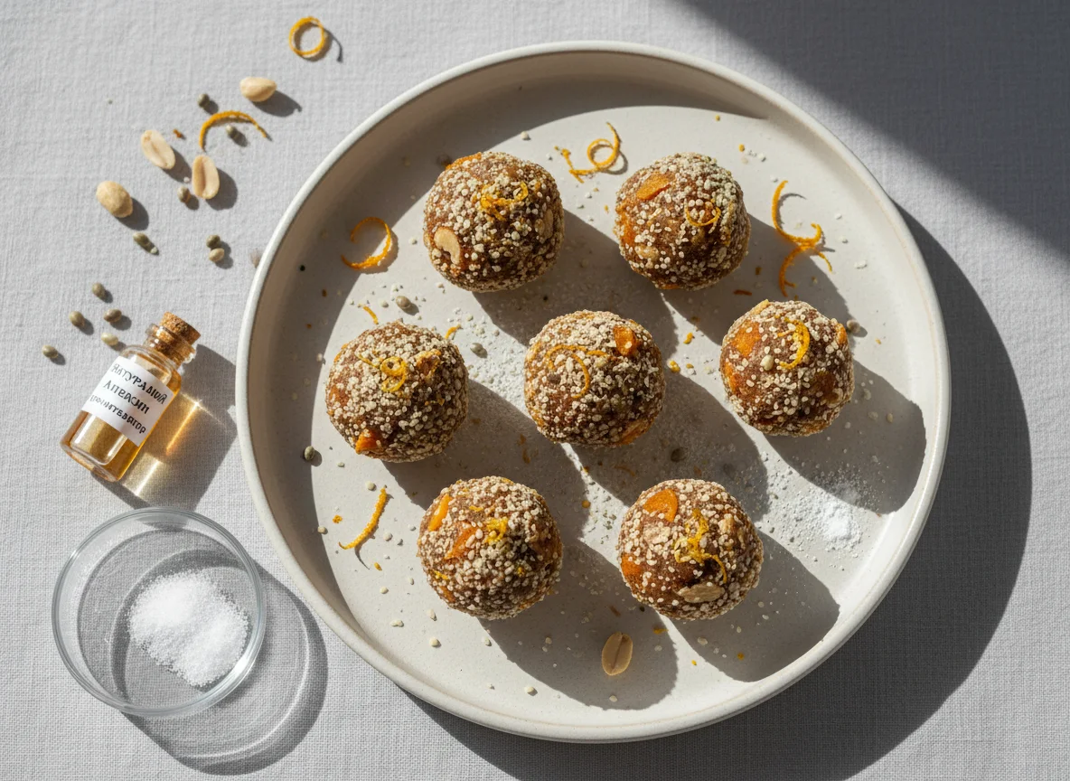 Конфеты с фруктом монаха и апельсином photo