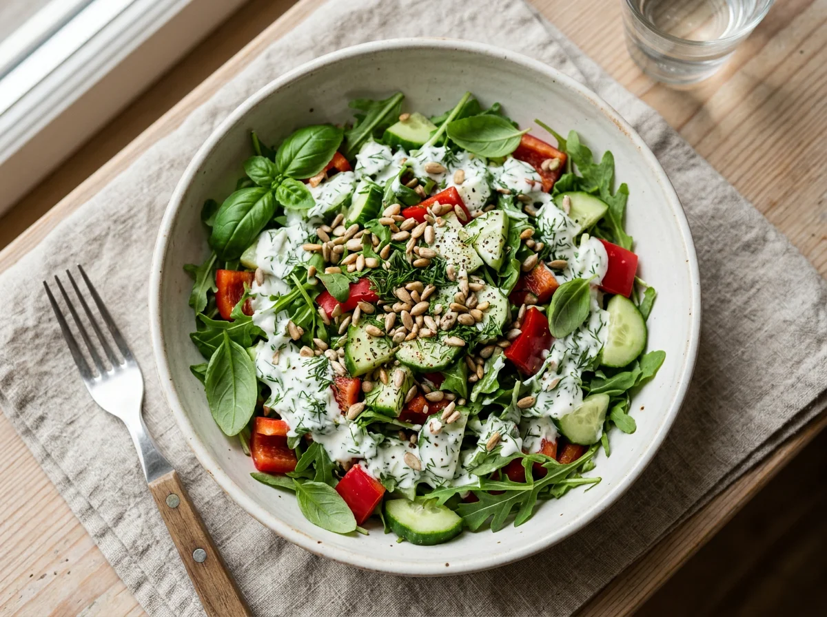 Краснодарский салат с йогуртовой заправкой photo