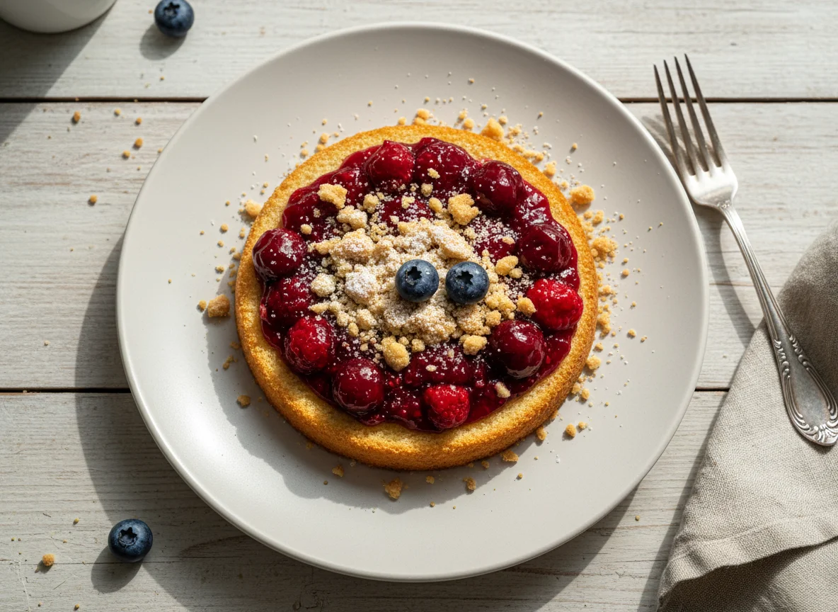 Крошковый пирог с начинкой photo