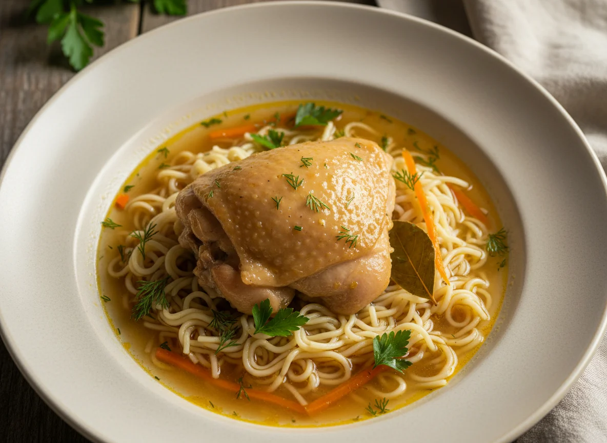 Курица с вермишелью photo