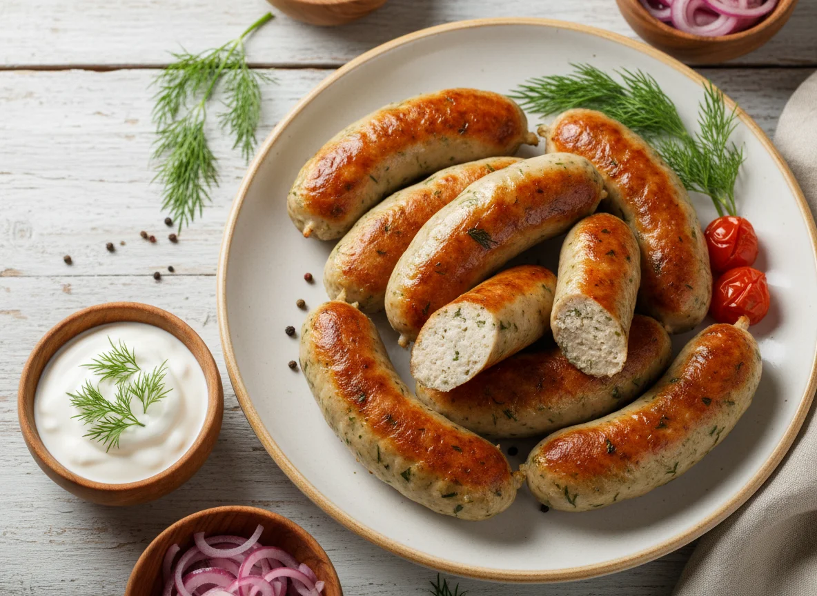 Куриные колбаски photo