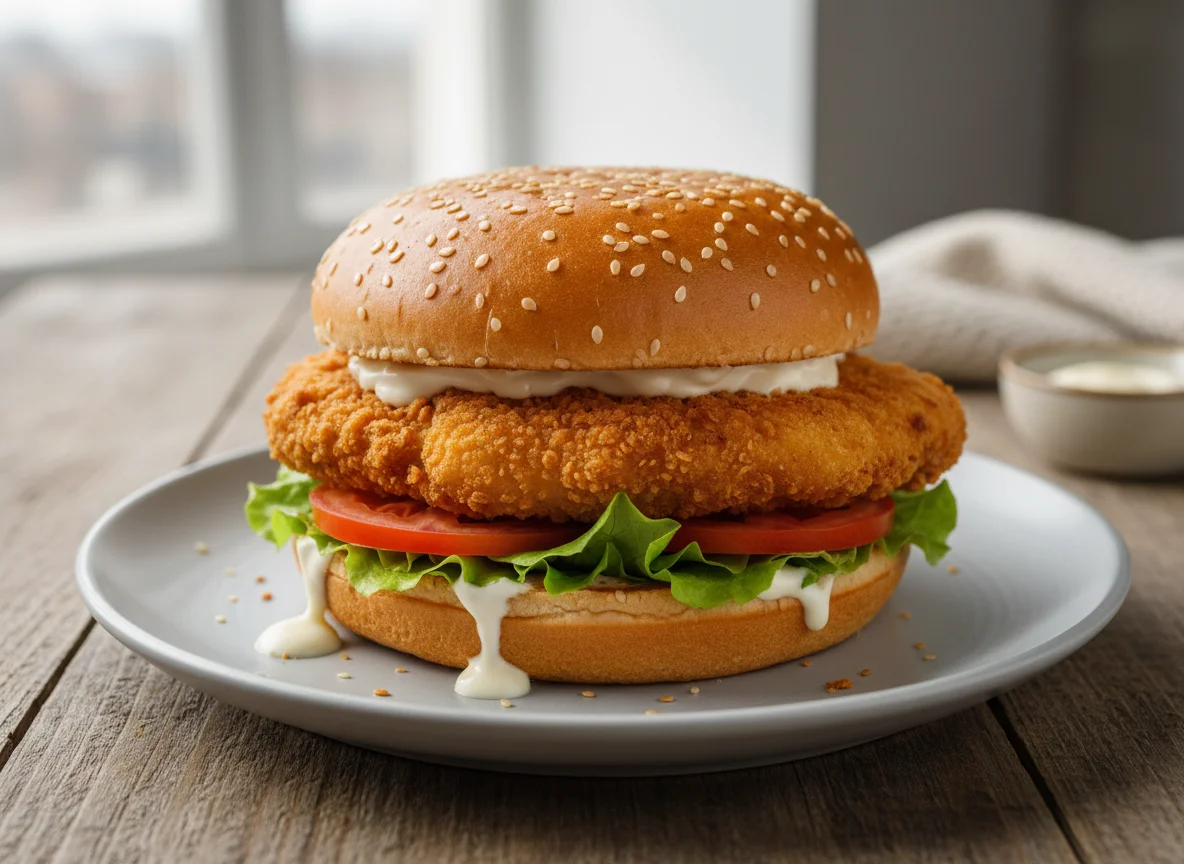 Куриный бургер photo