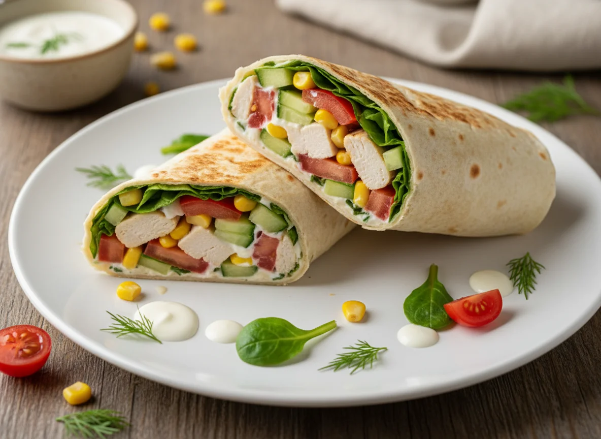 Куриный или индюшиный ролл с овощами photo