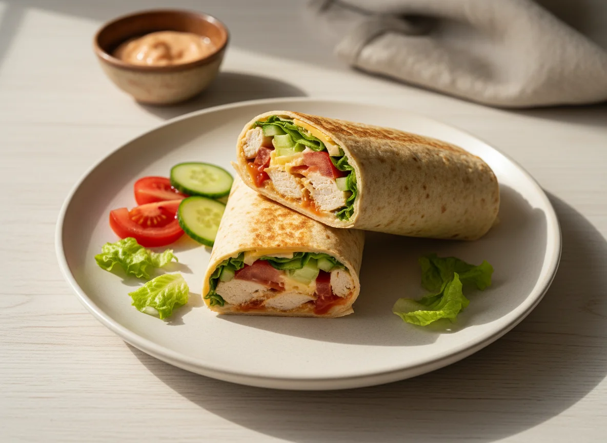 Куриный ролл с овощами и сыром photo