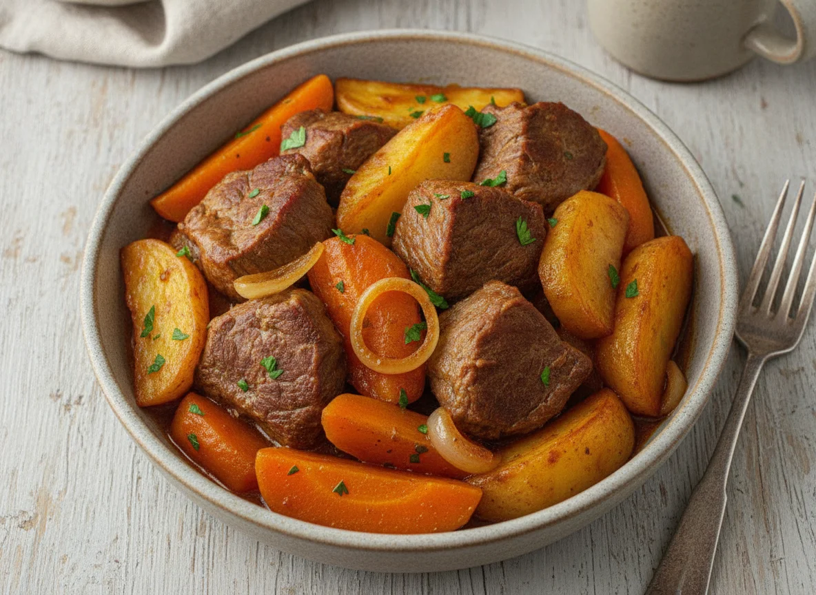 Куырдак из говядины с картофелем photo