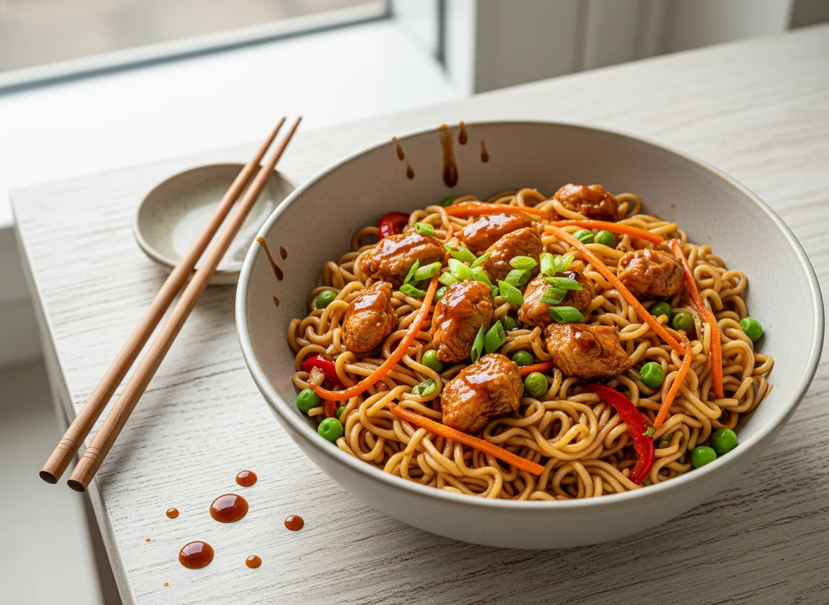 Лапша быстрого приготовления Big Bon WOK Курица в соусе терияки photo