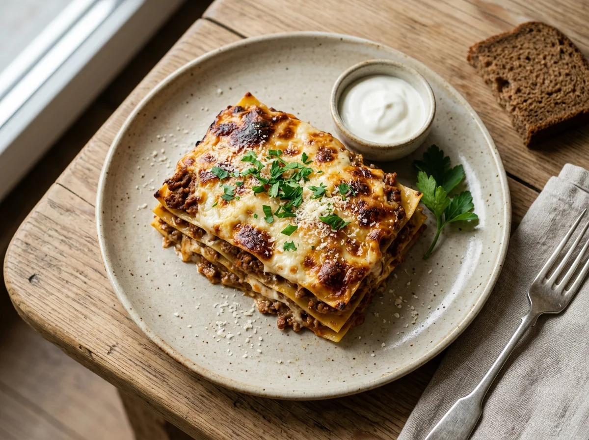 Лазанья с мясным соусом photo