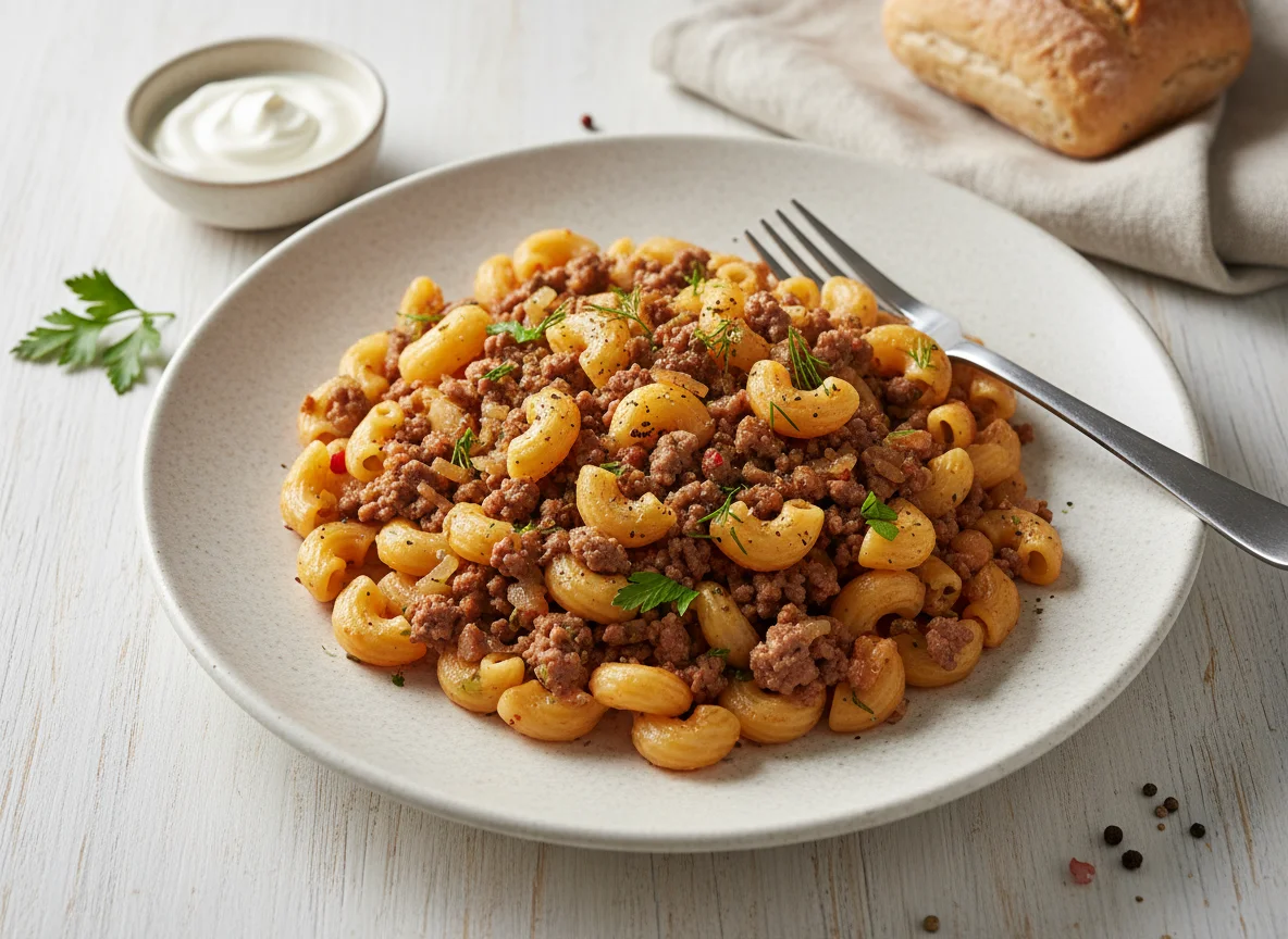 Макароны по-флотски photo