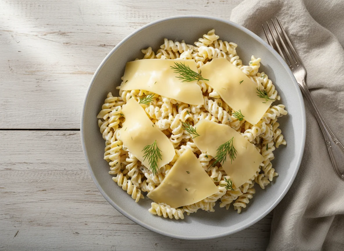 Макароны с сыром и майонезом photo