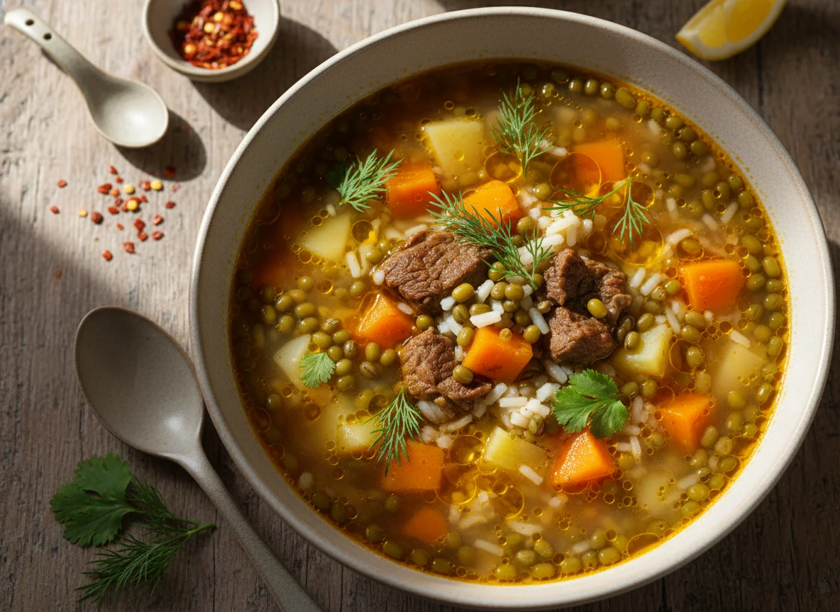 Машхурда (суп из маша) photo