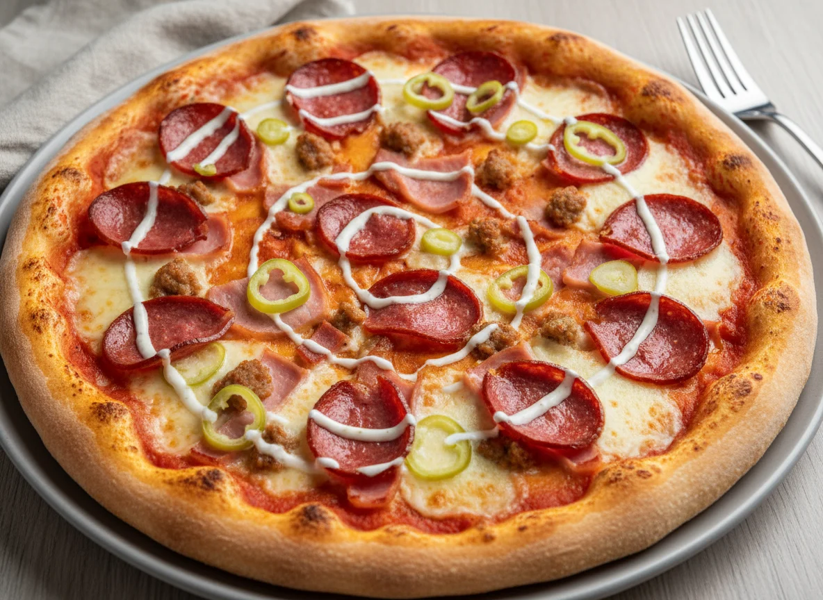 Мясная пицца photo