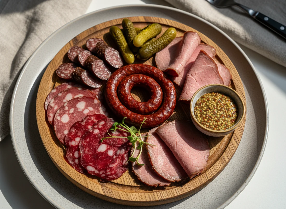 Мясное ассорти (Казылык, суджук, ростбиф, пиканья, брезаола) photo