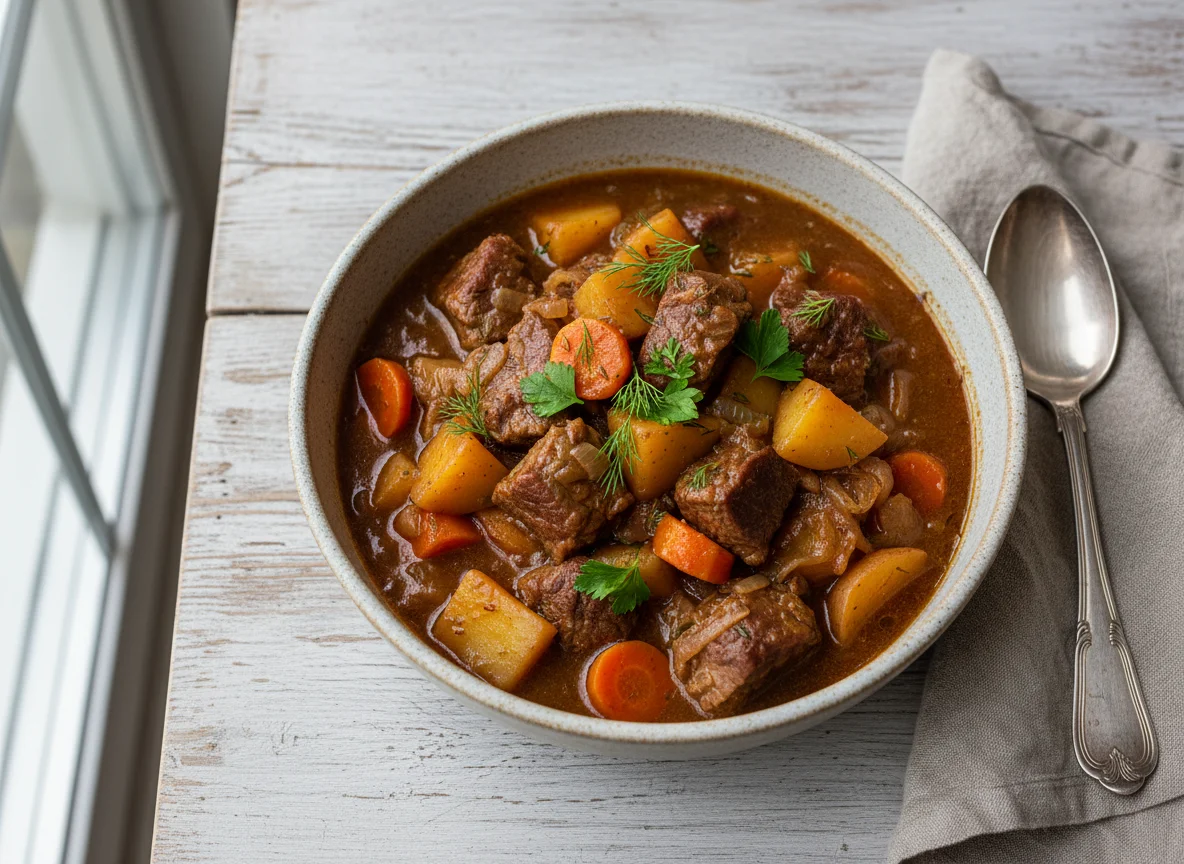 Мясное рагу с овощами photo