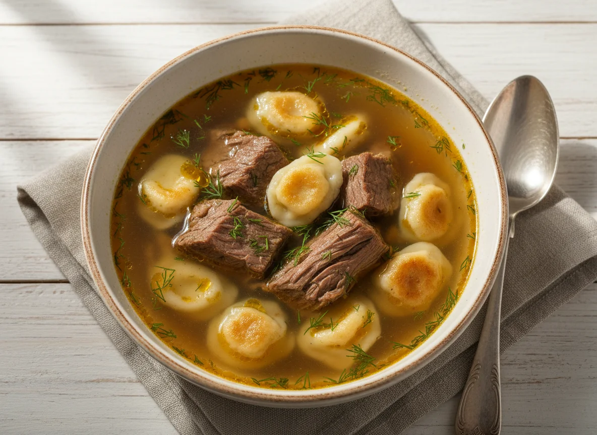Мясной суп photo
