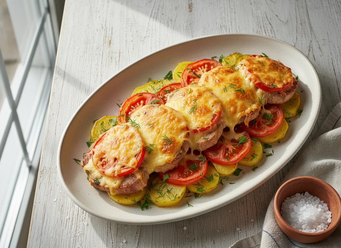 Мясо по-французски с картофелем photo