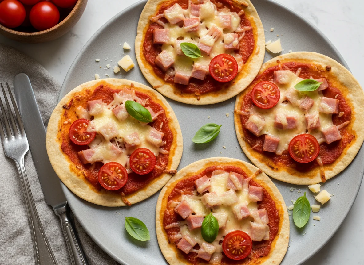 Мини-пицца на тортилье photo