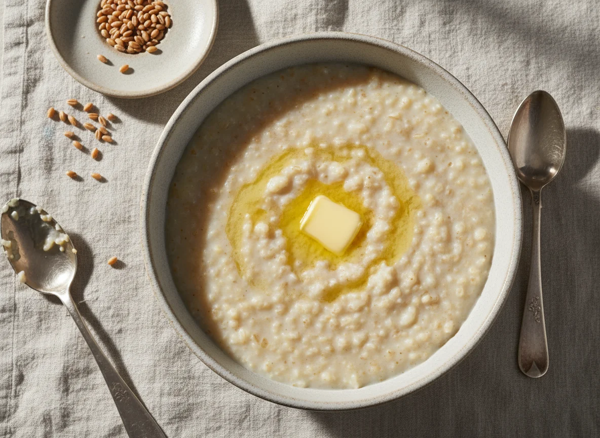 Молочная пшеничная каша photo