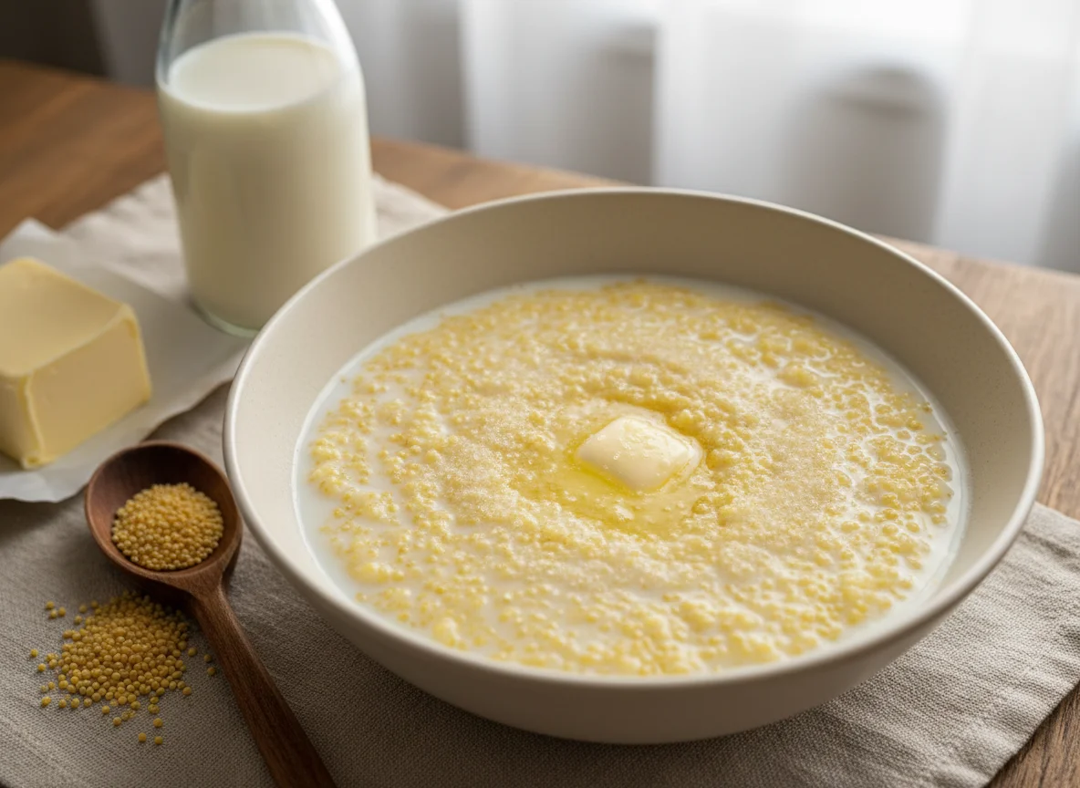 Молочная пшенная каша photo