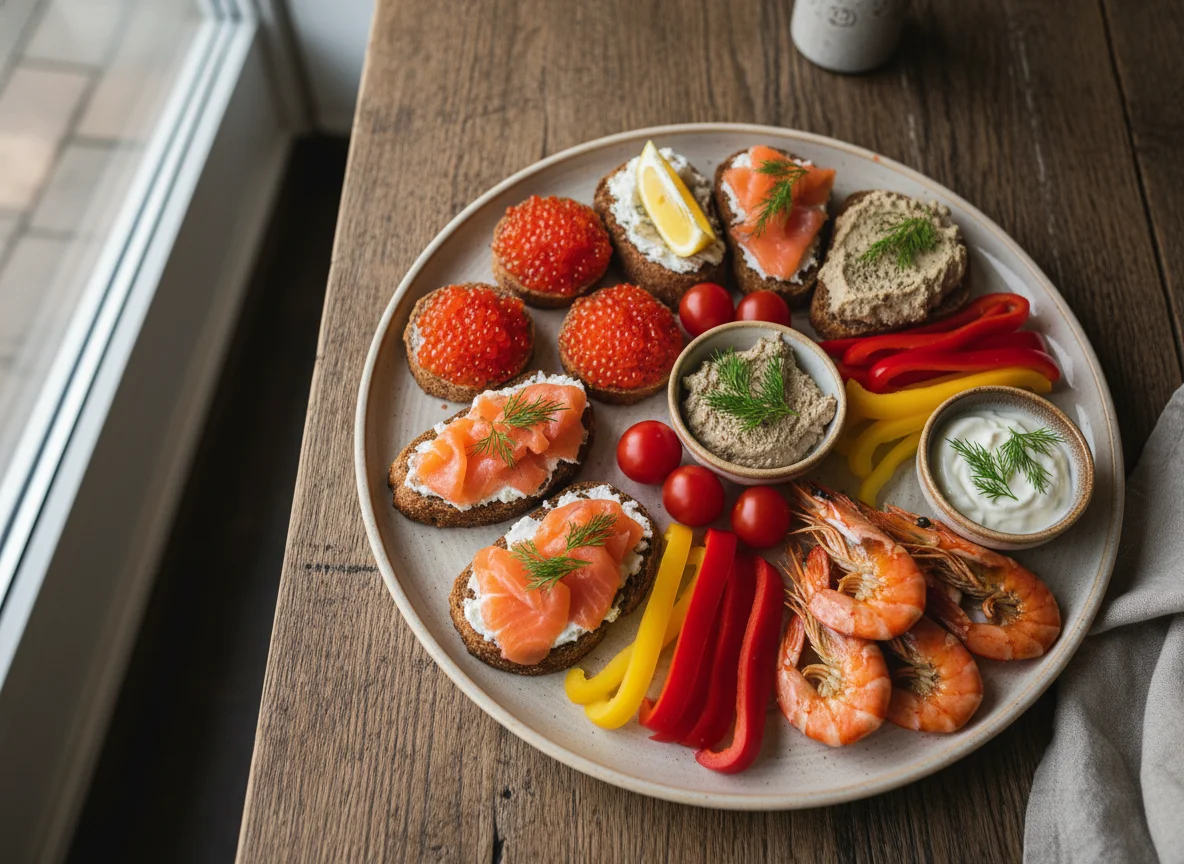 Морепродукты и закуски photo