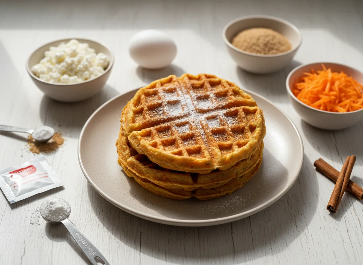 Морковные вафли photo