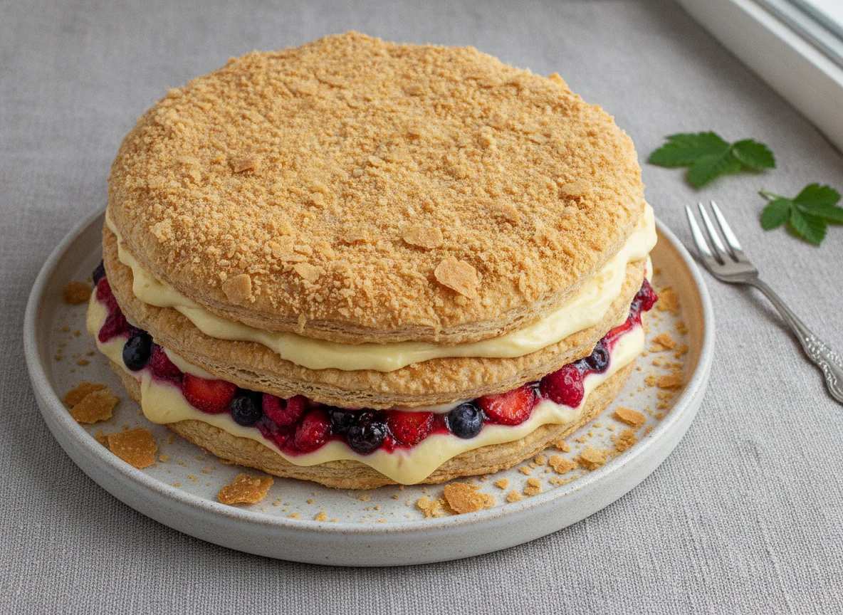Napoleon cake photo