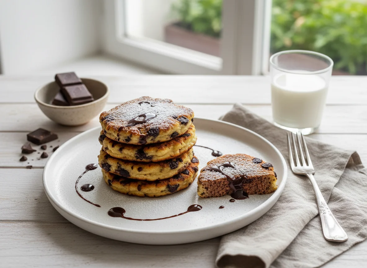 Оладьи с шоколадом photo