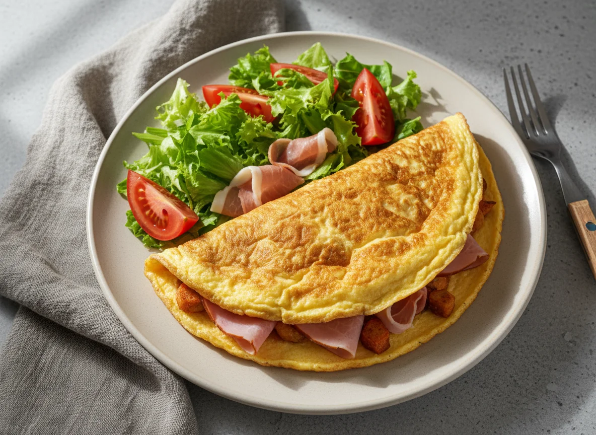 Омлет с начинкой photo