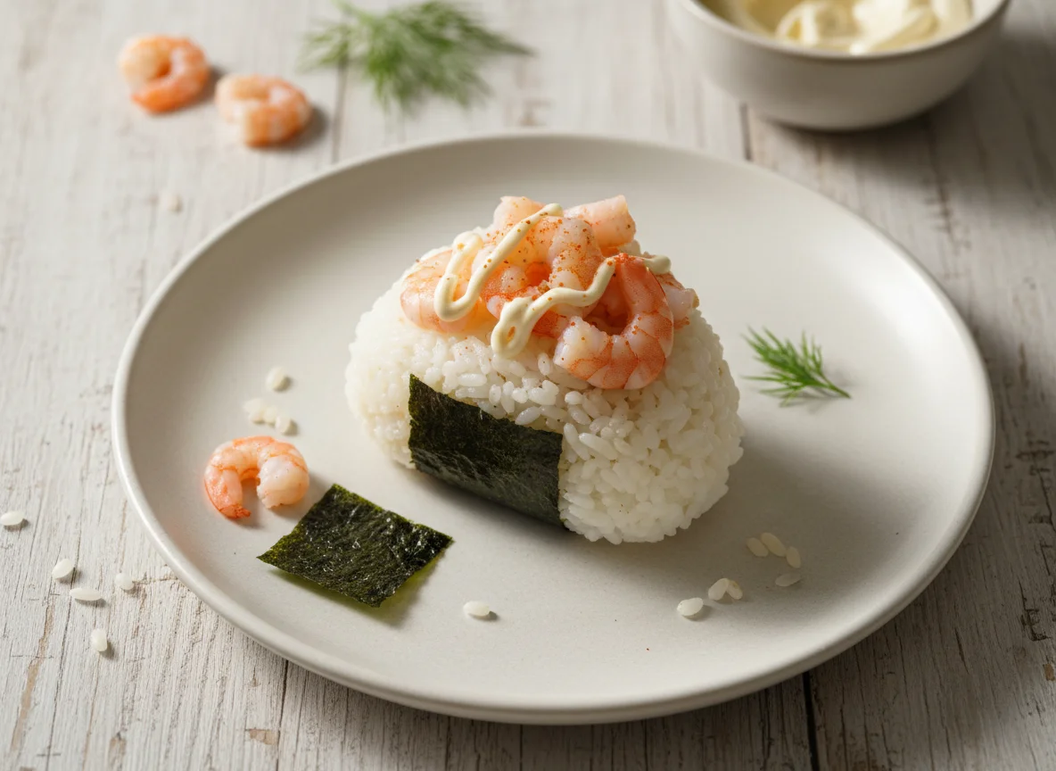 Онигири с креветкой photo