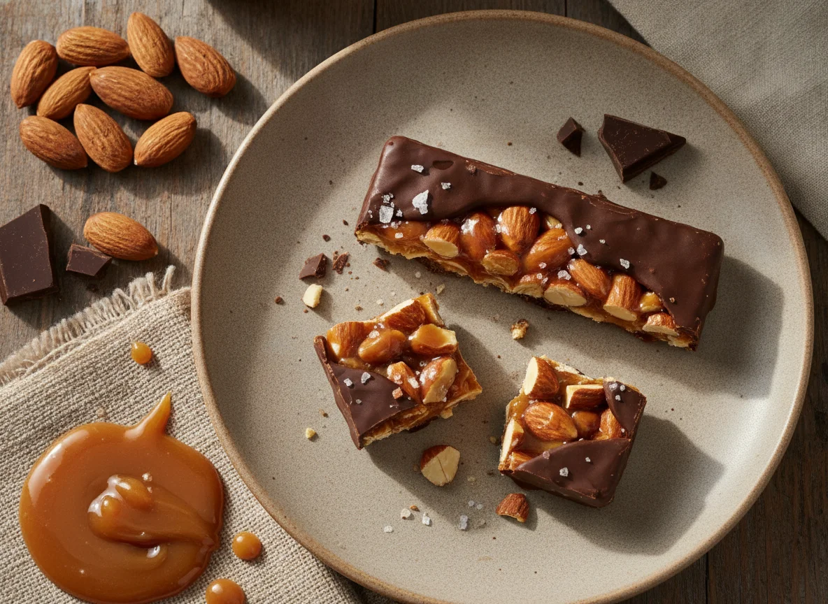 Ореховый батончик Nut&Go Миндаль, карамель и морская соль photo