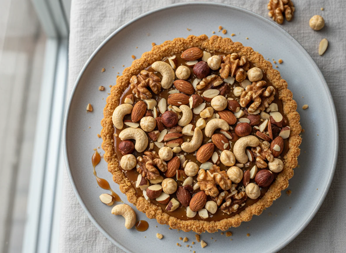 Ореховый тарт с карамелью photo