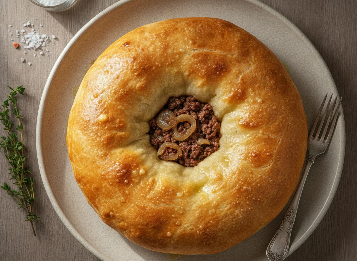 Осетинский пирог с мясом (Фыдджин) photo