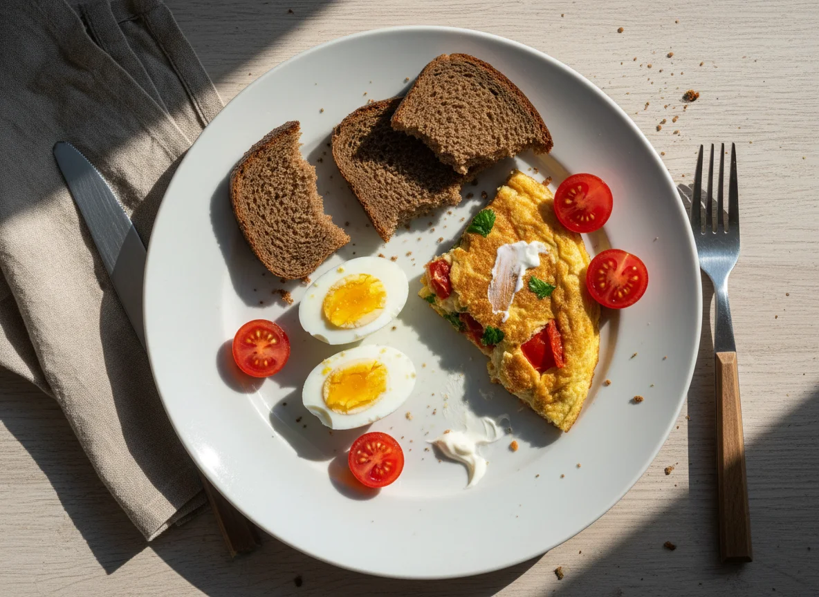 Остатки завтрака photo