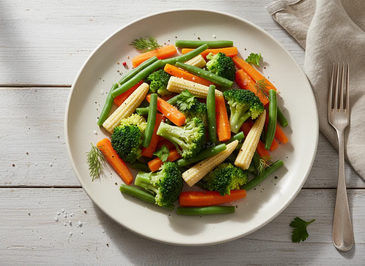 Овощное ассорти на пару photo