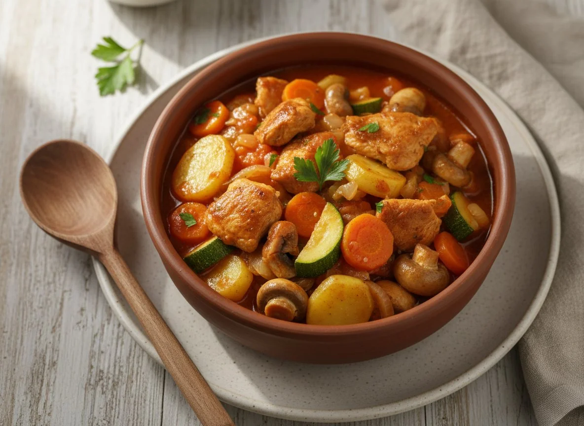 Овощное рагу с мясом photo