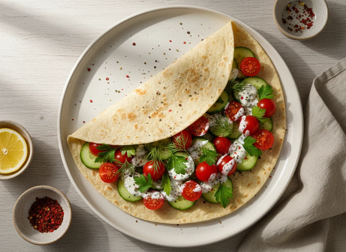 Овощной лаваш photo