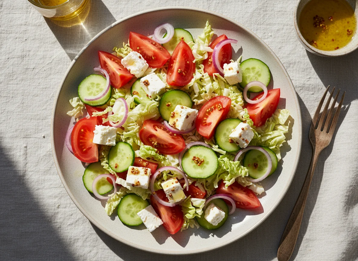 Овощной салат с фетой photo