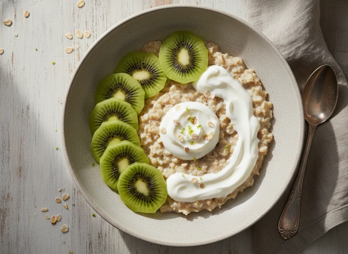 Овсянка с киви и йогуртом photo