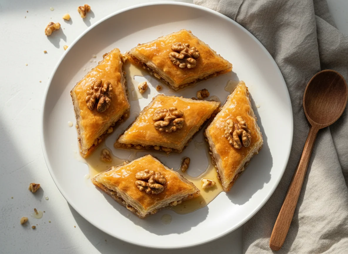 Пахлава с орехами photo