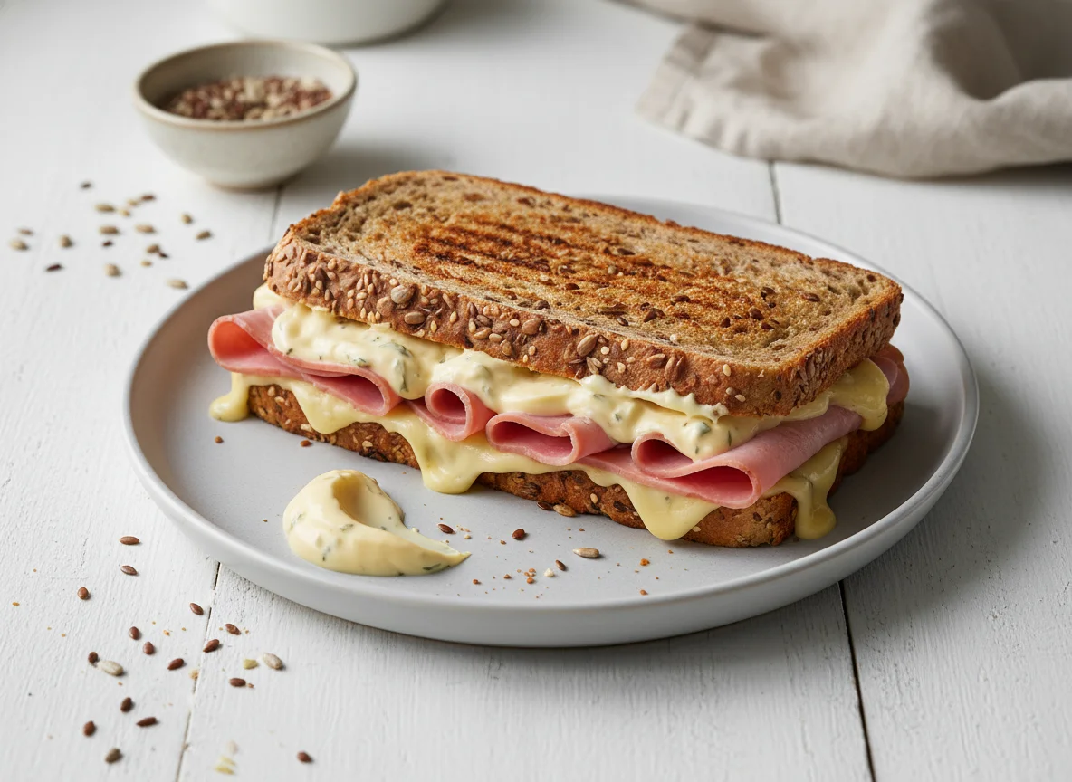 Панини с ветчиной и сыром photo