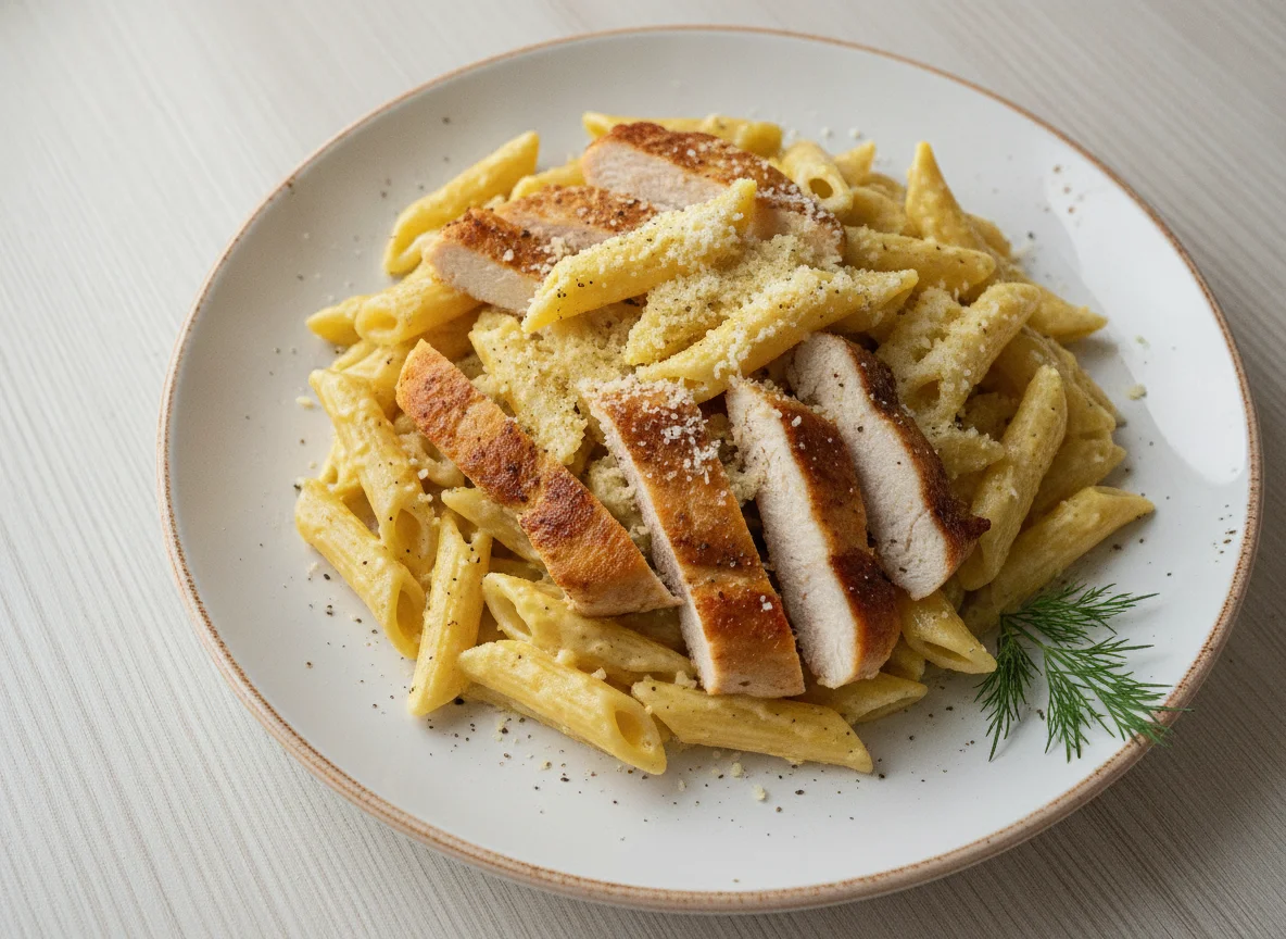 Pasta Alfredo with Chicken photo