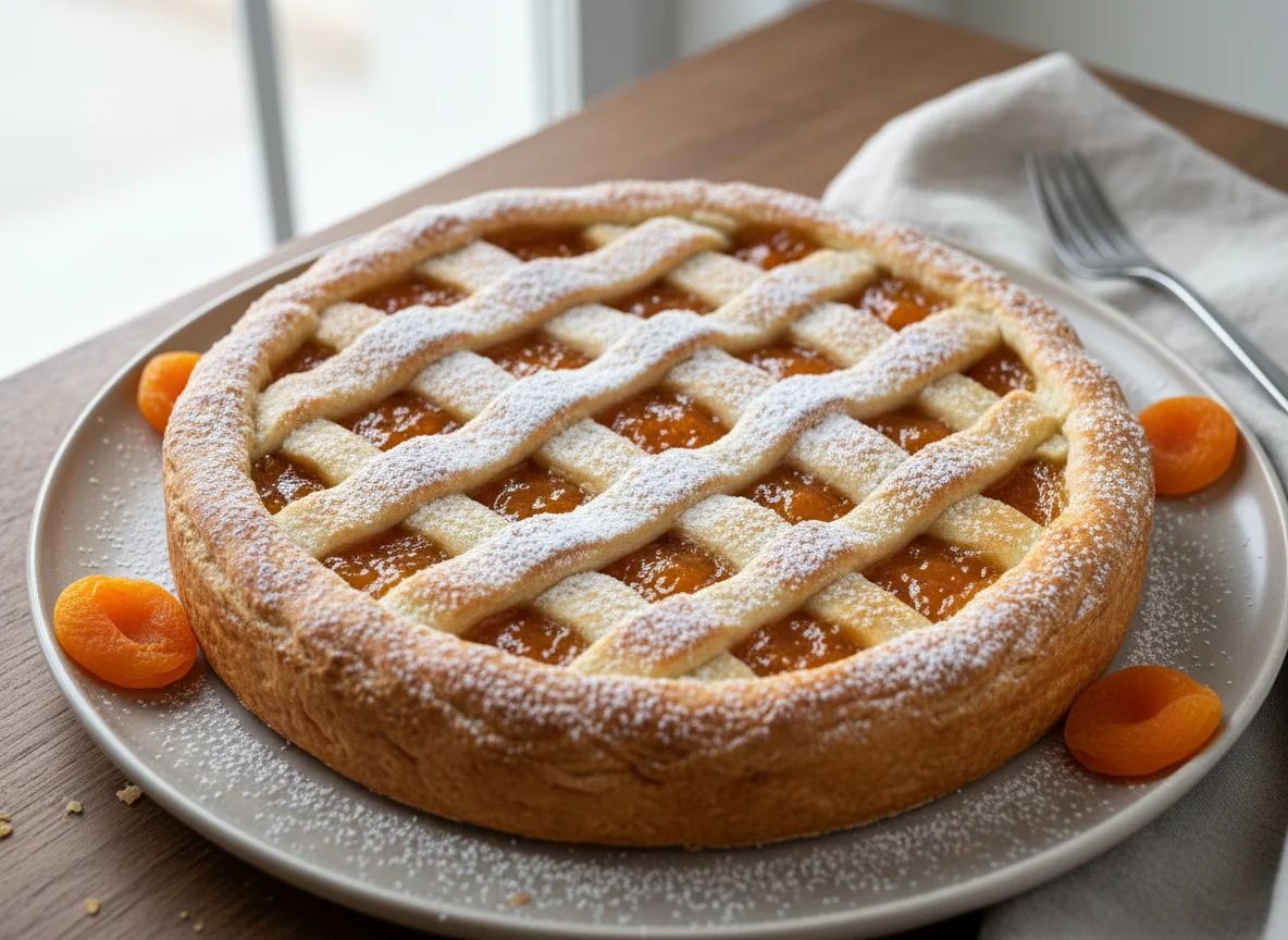 Пирог с абрикосовым джемом photo