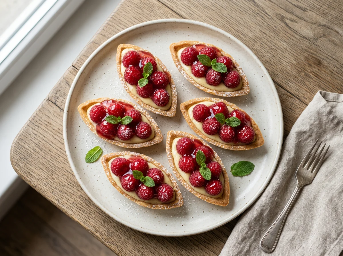 Пирожное Ягодные лодочки photo