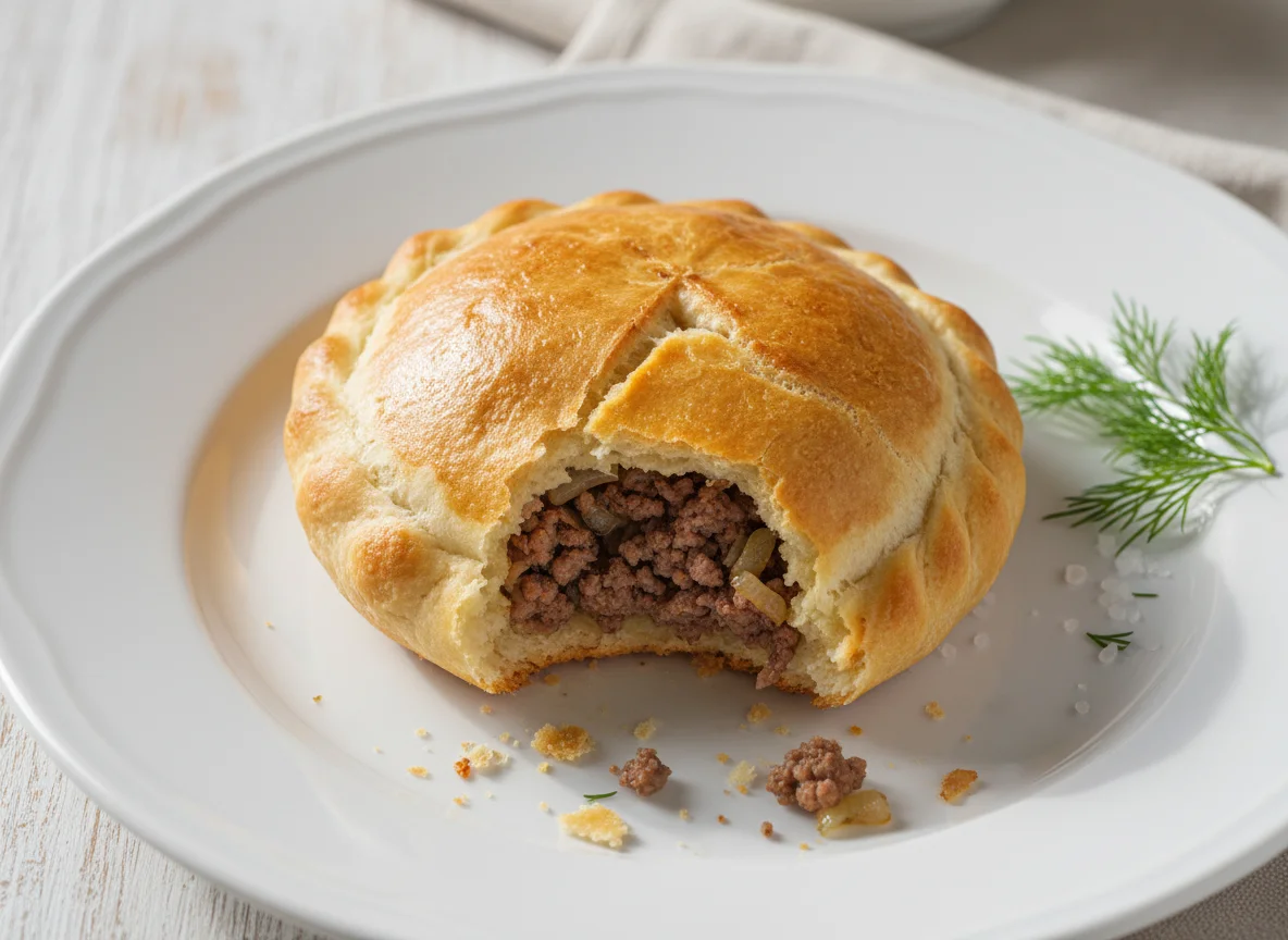 Пирожок с мясом photo