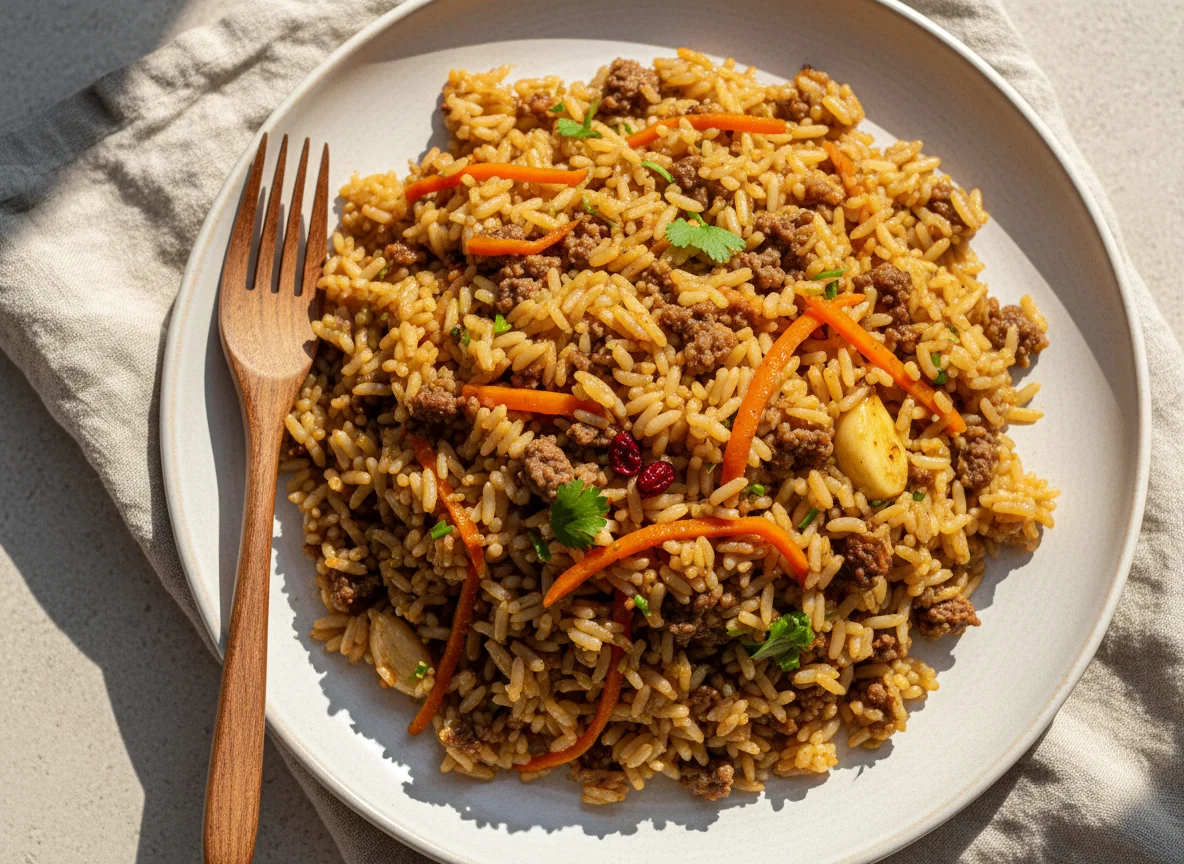 Плов с фаршем photo