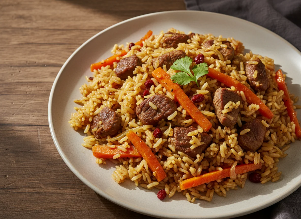 Плов с мясом козленка photo