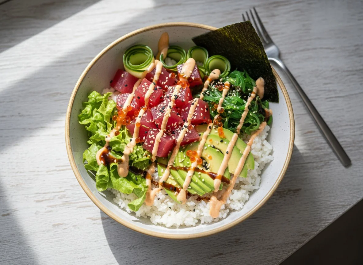 Поке-боул с тунцом photo