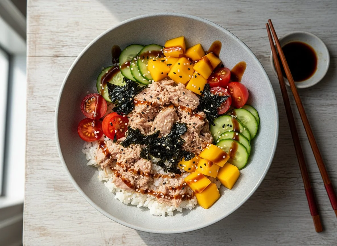 Поке-боул с тунцом и манго photo