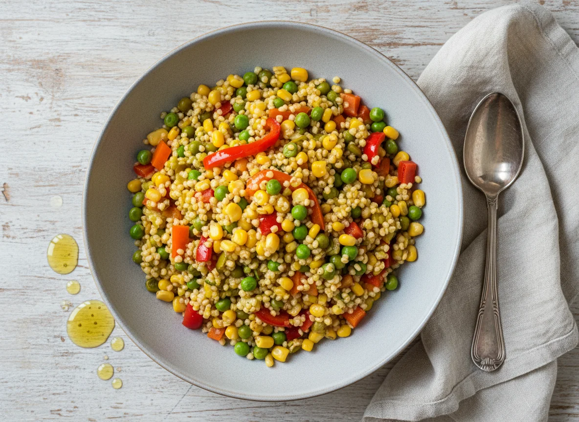 Пшенная каша с овощами photo