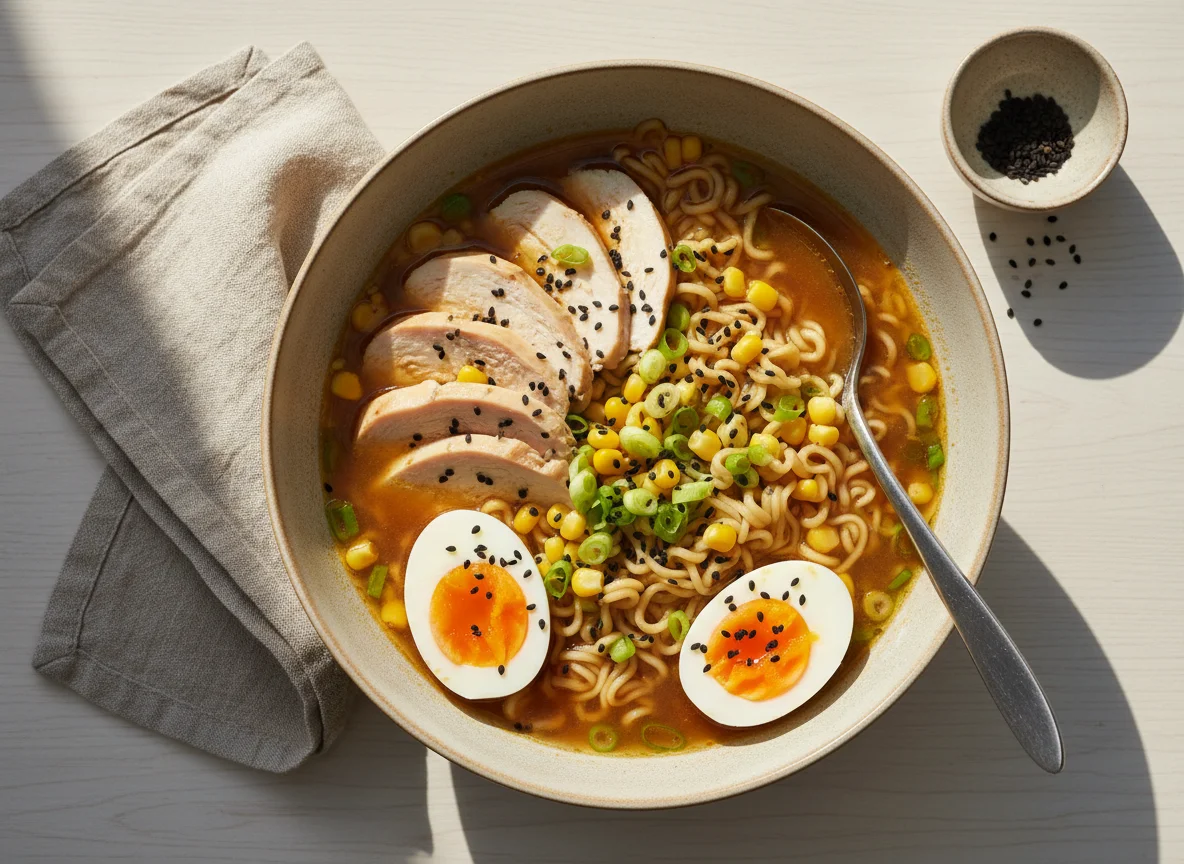 Рамен с курицей photo