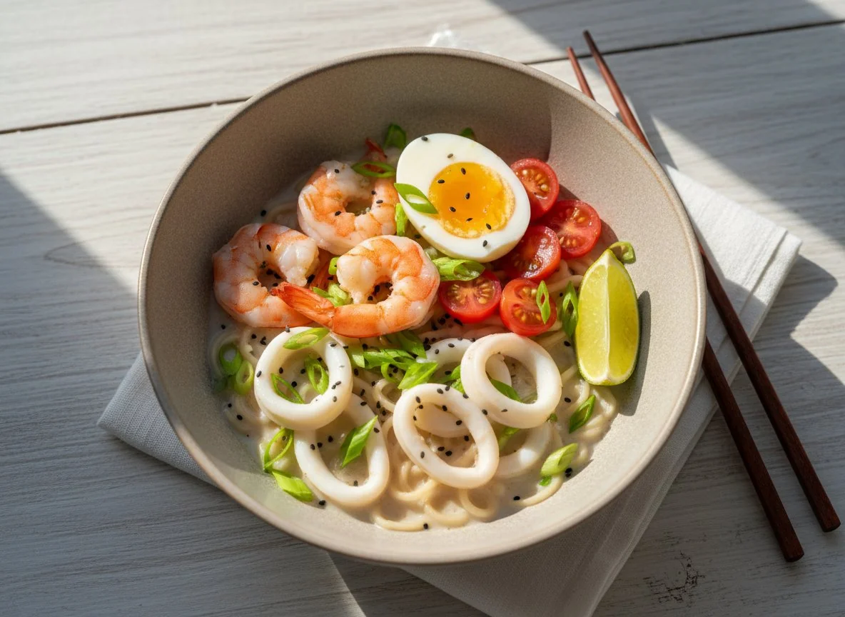 Рамен с морепродуктами photo